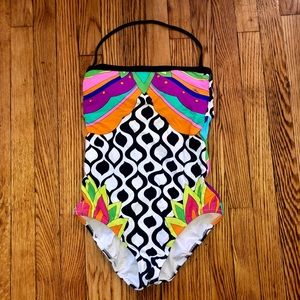 NWT Trina Turk Printed One-Piece Swimsuit